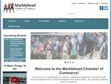 Tablet Screenshot of marbleheadchamber.org